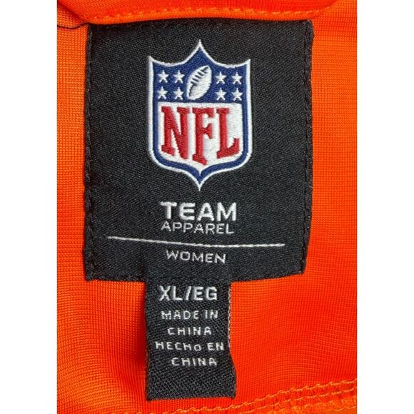 Denver Broncos Jacket Women XL Orange Full Zip NFL Pockets Team App - NEW - Picture 7 of 10